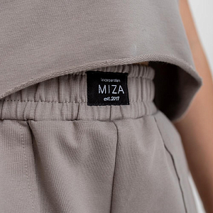 Костюм с шортами MIZA, серый